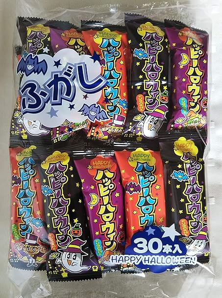 Amazon ハロウィンふ菓子 1袋30本入 期間限定品 やおきん ふ菓子 駄菓子 通販