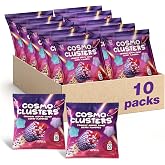 Crunchy Gummy Stars Candy, Berry Flavored, Gummy Candy - 10 Packs | Star Gummies, Chewy Candy with Crispy Shell, Halloween Candy