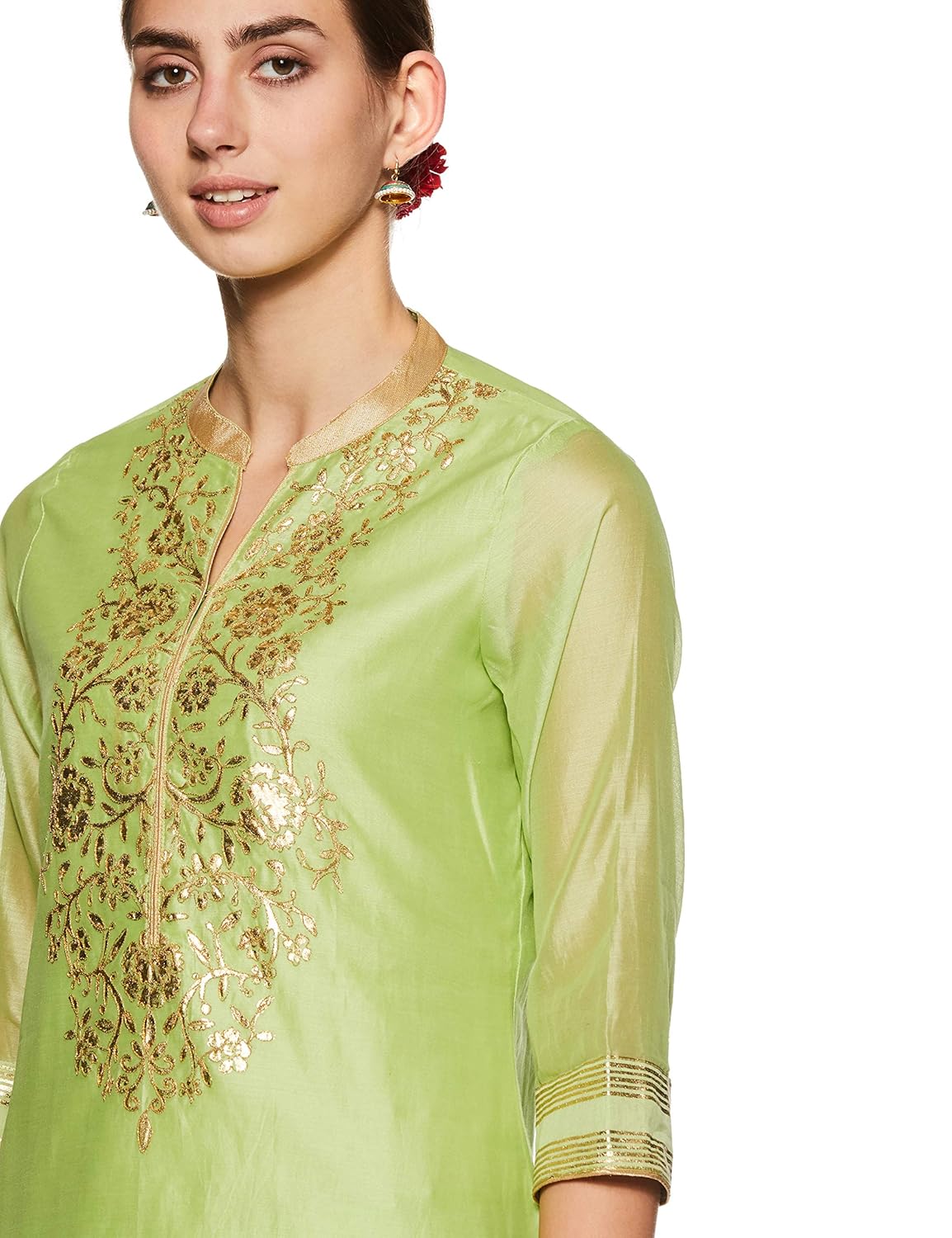 biba women's straight salwar suit set