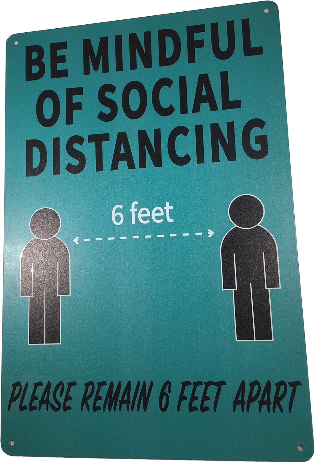 Toothsome Studios Be Mindful of Social Distancing 12 x 8