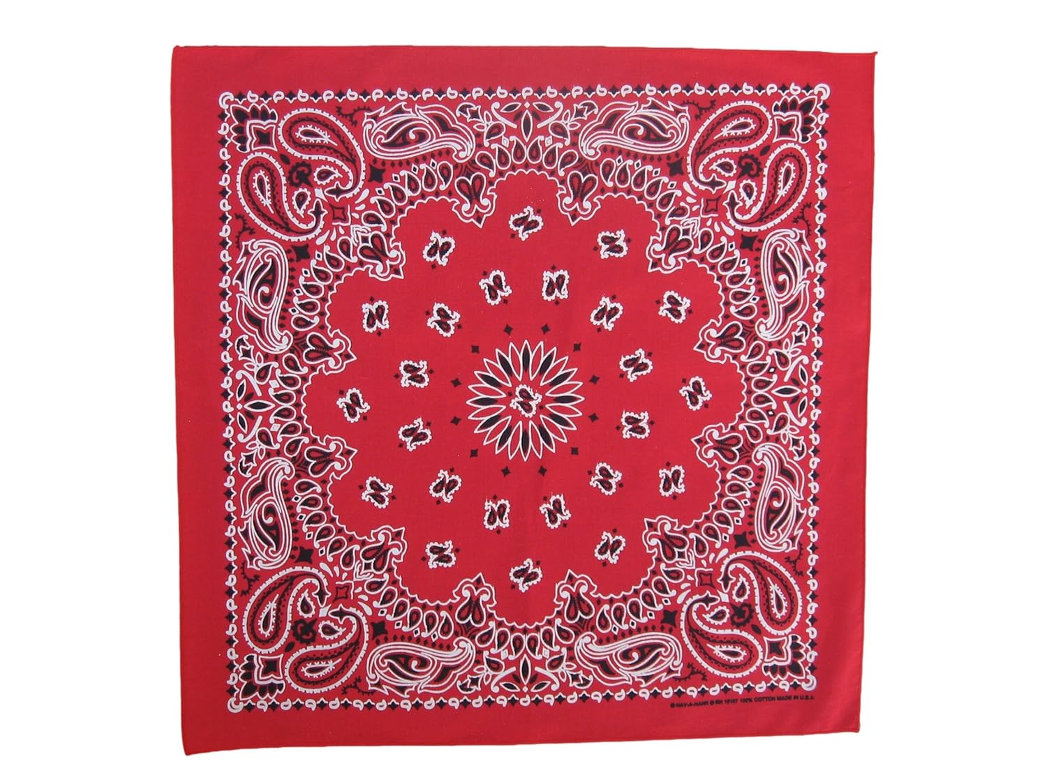 Tan's Club Bandanas/handkerchiefs (21.5" x 21.5" Premium Cotton Made in USA, Paisley