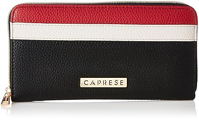 Caprese Philis Womens Wallet (Black, Red and Grey)