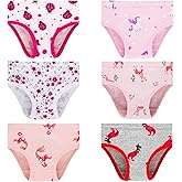 Family Feeling Girls' Soft Underwear - Comfortable & Breathable Printed Pattern Panties for Kids