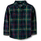The Children's Place Baby-Boys and Toddler Long Sleeve Plaid Flannel Button Up Shirt