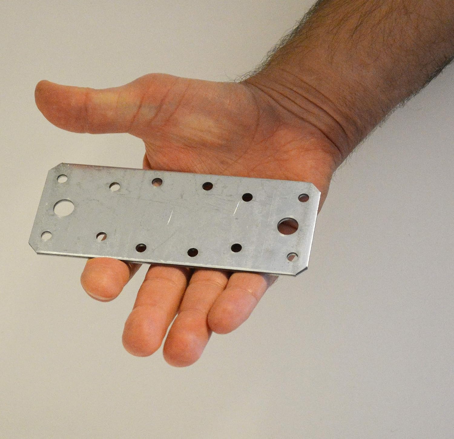 20pcs Mending Plate Joining Flat Metal Fixing Sheet 140 x 55 x 2mm /5.5"x 2.17", Silver - Image 5