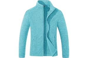 MAGCOMSEN Fleece Jacket Women Zip UP Lightweight Soft Polar Warm Winter Jackets for Women with Pockets Outdoor Hiking