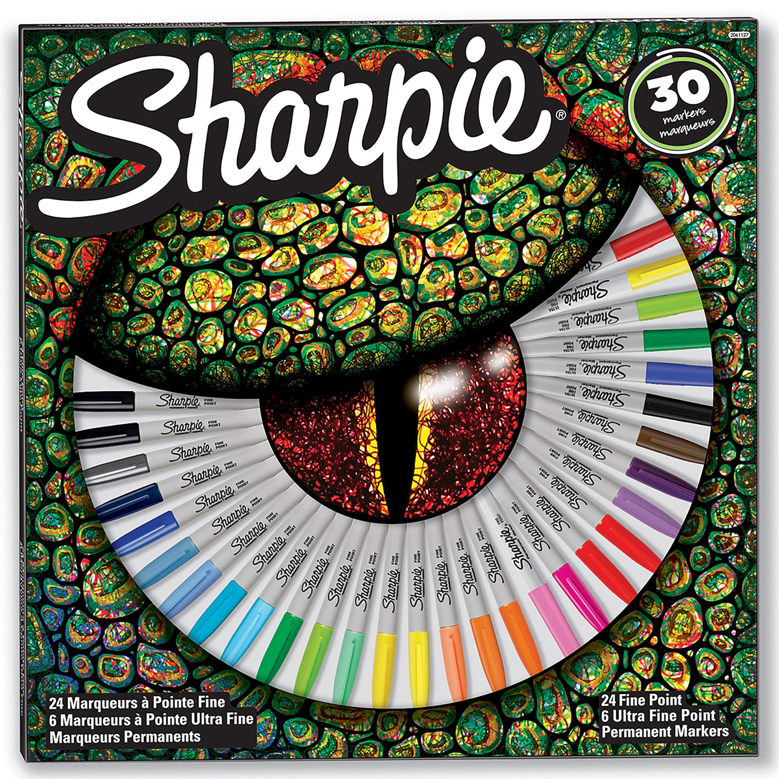 Sharpie Permanent Marker Set | Exclusive Colour Assortment | Fine & Ultra Fine Points | 30 Count