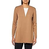 Anne Klein Womens Long Sleeve Cardigan with Side Slits