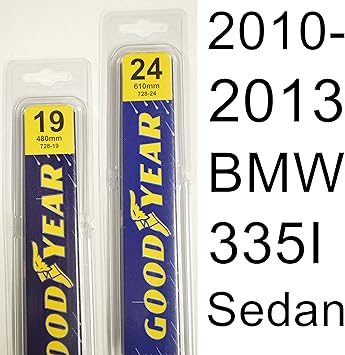 Amazon Com Bmw 335i Sedan 2010 2013 Wiper Blade Kit Set Includes 24 Driver Side 19 Passenger Side 2 Blades Total Automotive