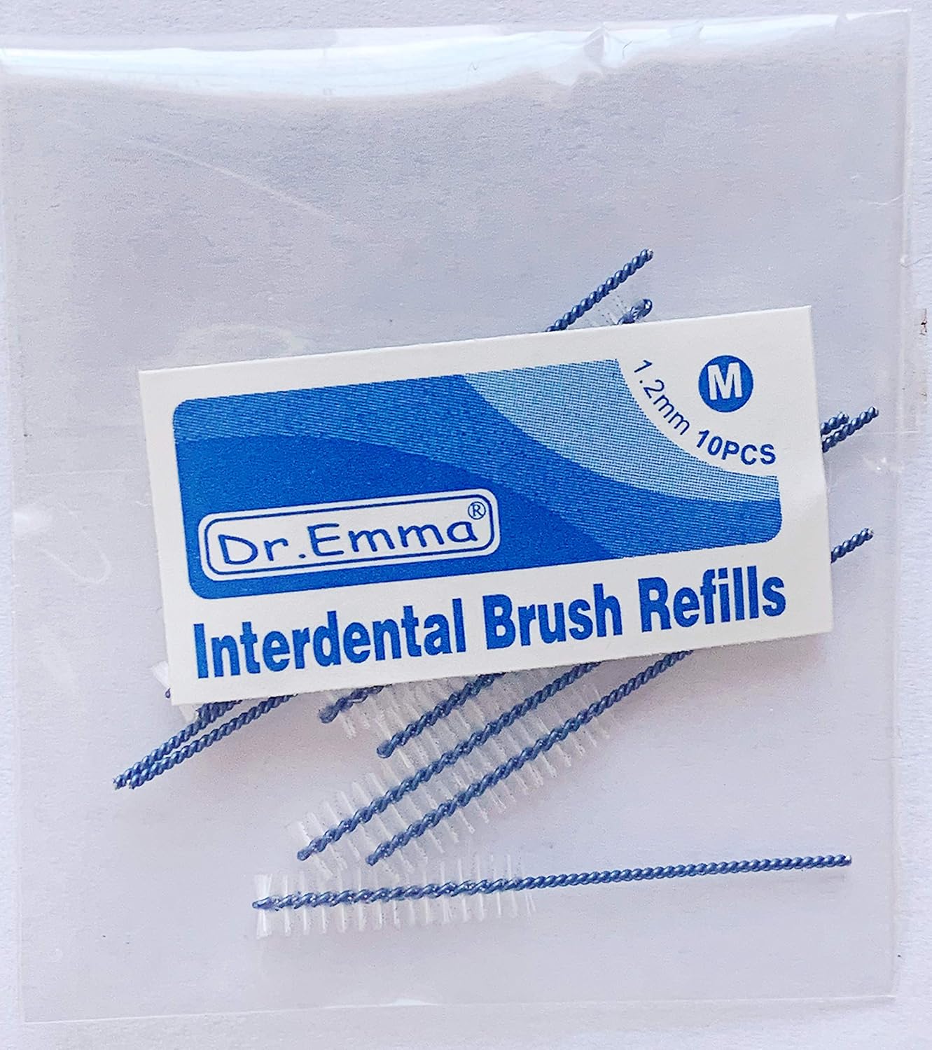 Interdental Brush Refills 10 Pcs Size M (1.2mm) Moderate