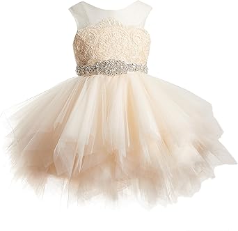 champagne toddler flower girl dresses