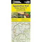 Appalachian Trail: Springer Mountain to Davenport Gap Map [Georgia, North Carolina, Tennessee] (National Geographic Topograph