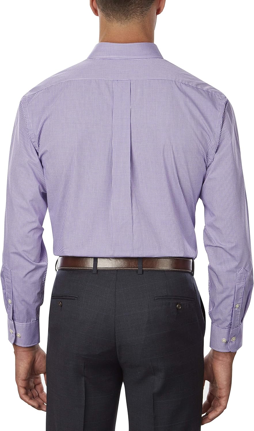 Van Heusen Mens Dress Shirts Regular Fit Gingham Button Down Collar at  Men’s Clothing store
