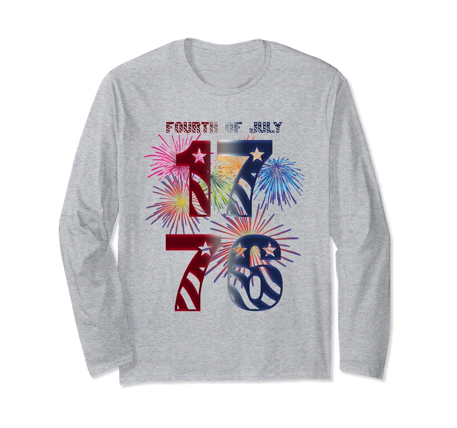 1776 Fourth Of July Long Sleeve Shirt For Patriots-anz