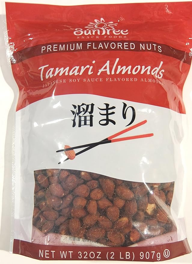 Suntree Snack Foods Tamari Japanese Soy Sauce Flavored Almonds (2 Lb