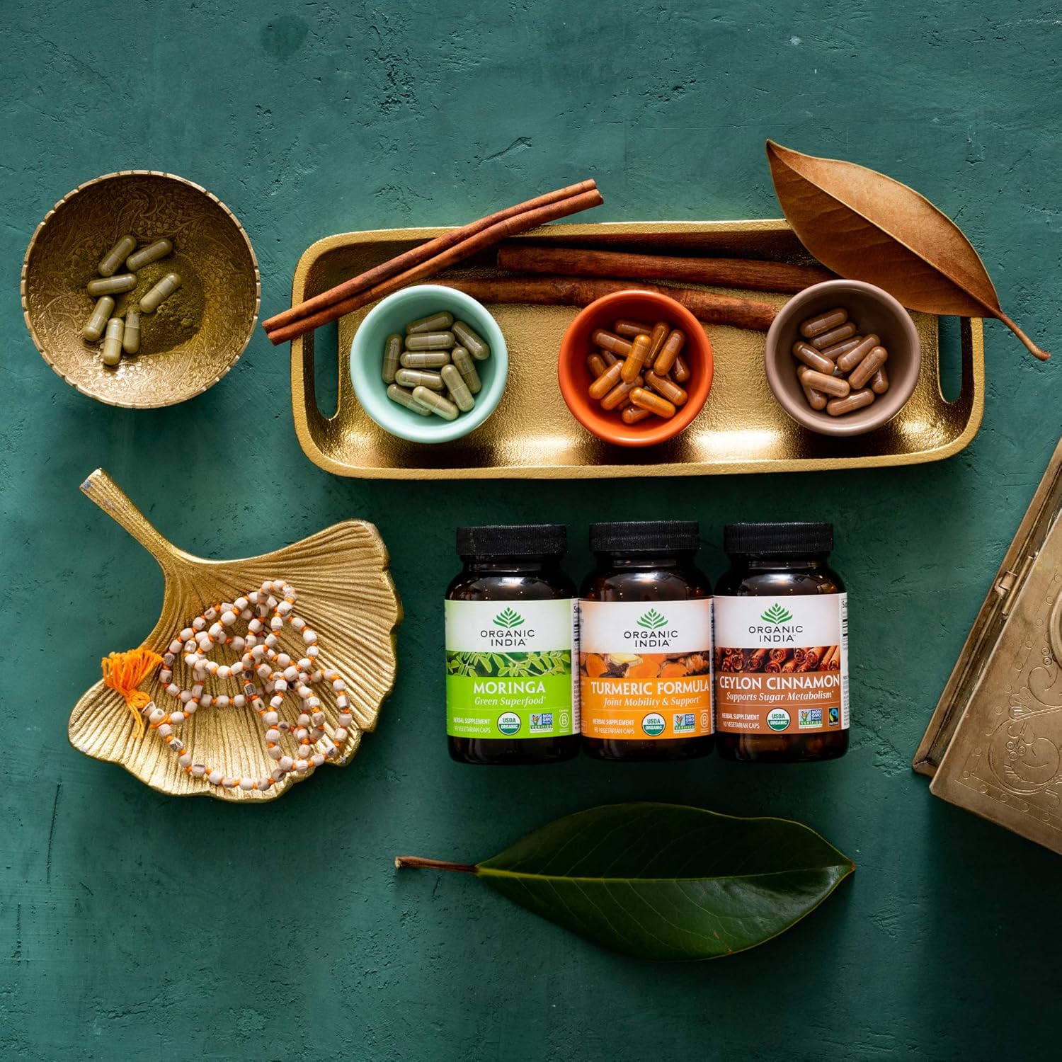 Organic India Turmeric Herbal Supplement - Joint Mobility & Support, Immune System Support, Healthy Inflammatory Response, Whole Root Supplement, USDA Certified Organic, Non-GMO - 90 Capsules: Health & Personal Care