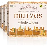 Yehuda Whole Wheat 10.5 oz Matzo Thins (3 Pack) Jerusalem Baked, Thin, Crisp &amp; Delicious! Kosher for Passover