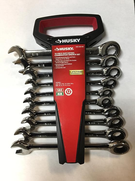 Husky 10piece ratcheting combination wrench set Health