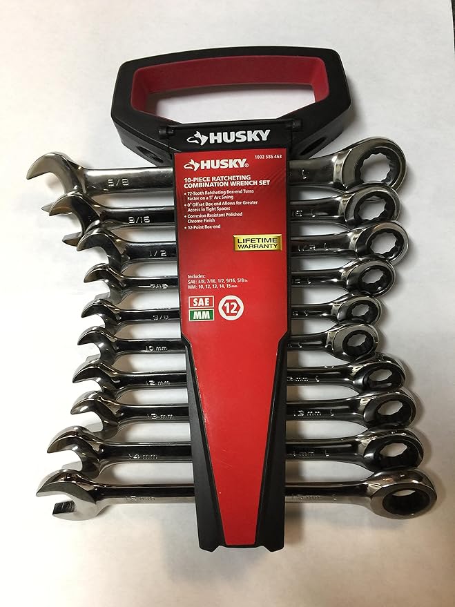 Husky 10Piece ratcheting Combination Wrench Set Amazon.ca Tools