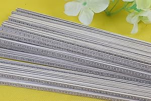 Yinfente 25x Guitar Strip Inlay Guitar Luthier Figured Purfling Guitar Parts Wood Inlay Binding 640x5.5x1.0mm #61