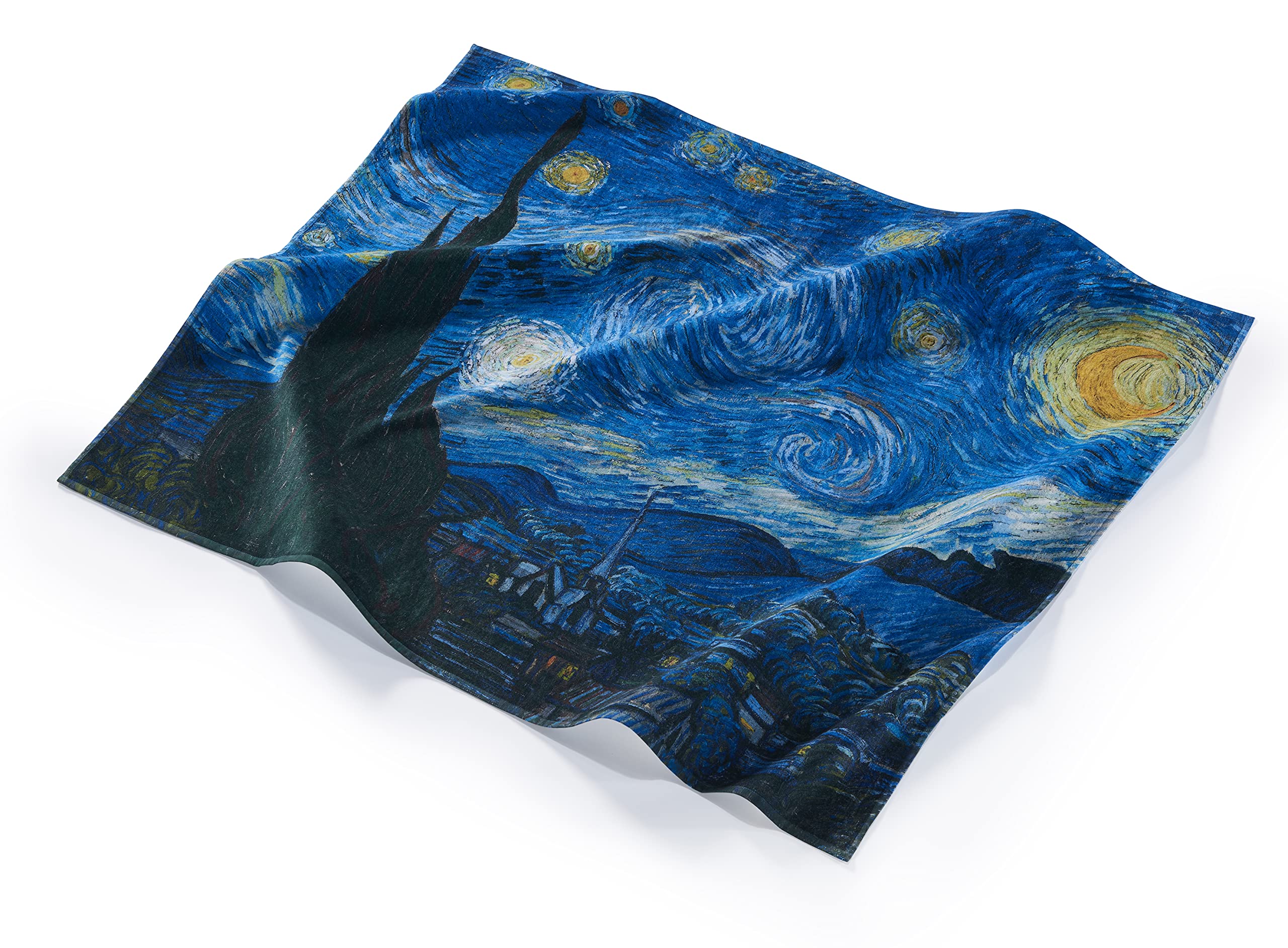 Musearta BT-VG-SN-V424396 Unisex Beach Towel with Artist Vincent Van Gogh Starry Night Motif Cotton 120 x 150 cm