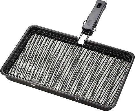 Amazon Co Jp 和平フレイズ 焼き網 焼き魚 さんま セラミックあわせ焼き 焼きづつみ ワイドサイズ ガス火専用 Yr 3962 ホーム キッチン