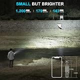 Wuben C3 LED Flashlight 1200 Lumens Rechargeable Type C IP68 view 2
