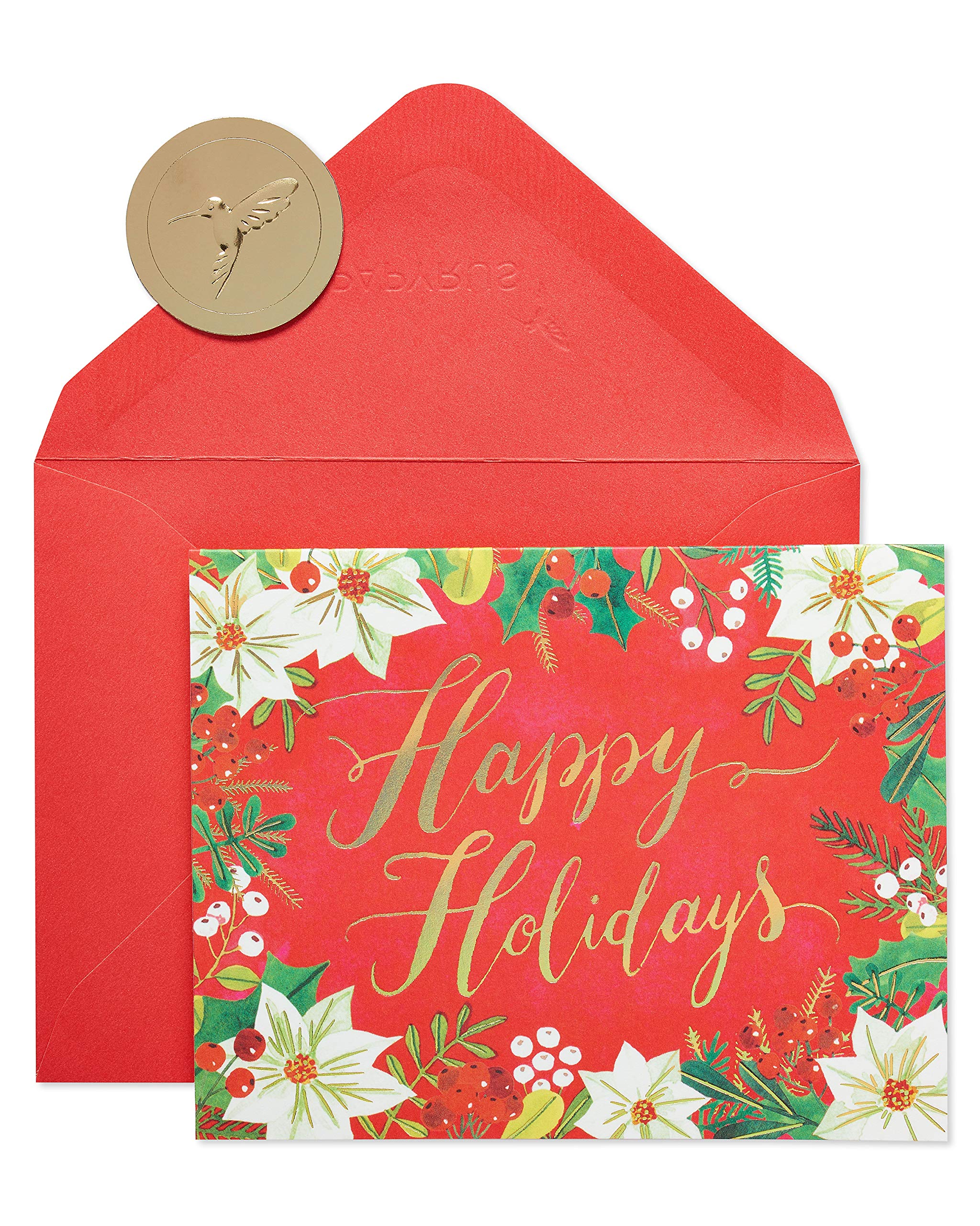 Papyrus Holiday Cards Boxed with Envelopes, Warmest Wishes of the Season, Happy Holidays (20-Count)