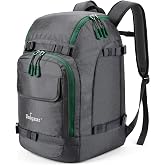 Unigear Ski Boot Bag Backpack for Helmet 50L/70L, Goggles, Gloves, Skis, Snowboard &amp; Accessories (Gray)
