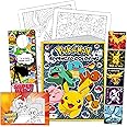 Pokemon Advanced Coloring and Stickers Activity Set- Bundle Includes Pokeman Advanced Coloring Book, Sticker Book, Pokeman Reward Stickers, 2-Sided Door Hanger