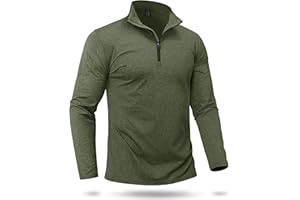 Boladeci Men's Quarter Zip Pullover Premium Fleece Lined Heather Long Sleeve Golf Shirts Midweight 1/4 Half Zip Sweatshirts