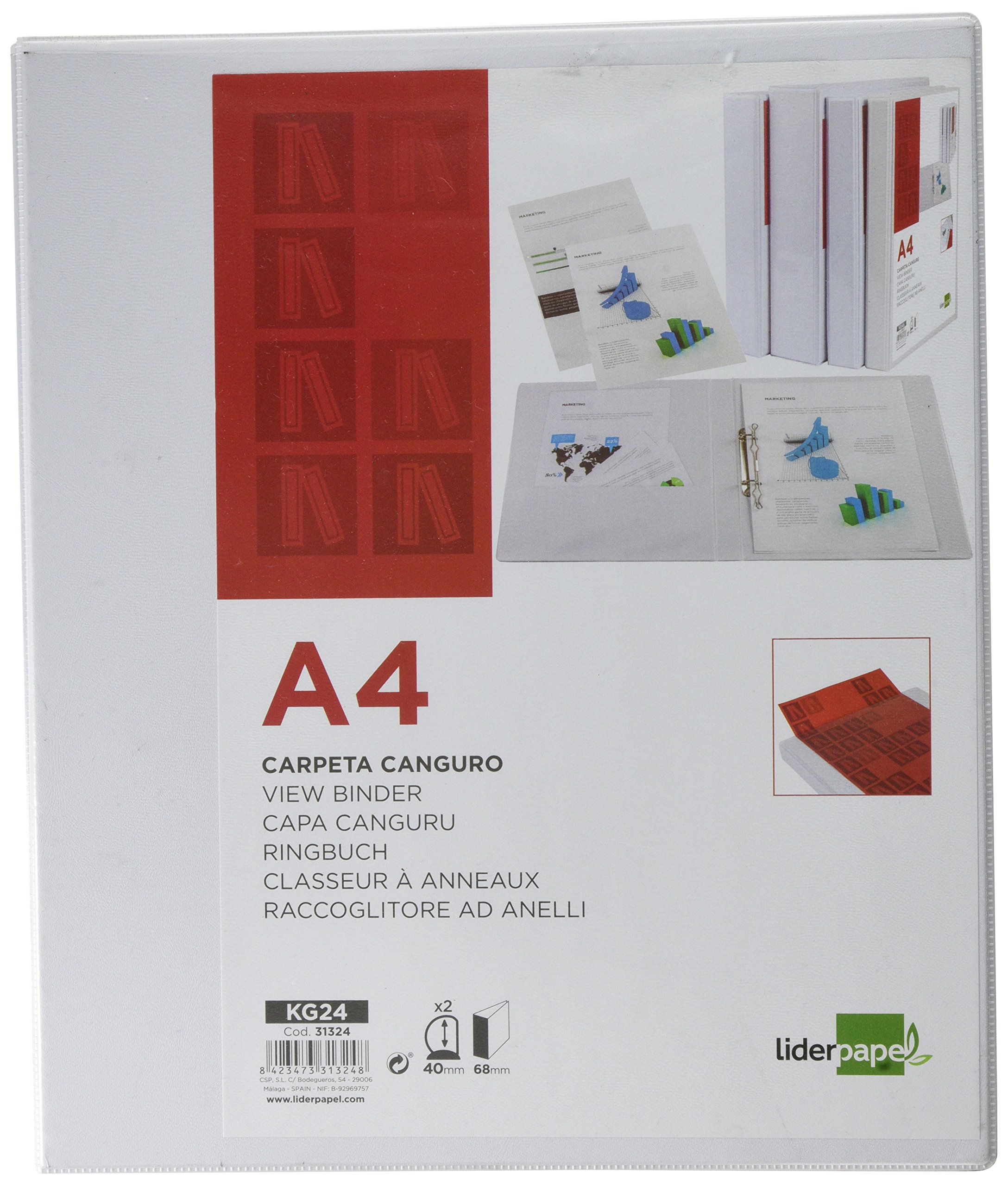 liderpapel KG24 – Kangaroo Folder 2 Rings Mixed