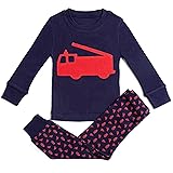 100% COTTON "FIRE ENGINE" BOYS 2 PIECE PAJAMA SET
