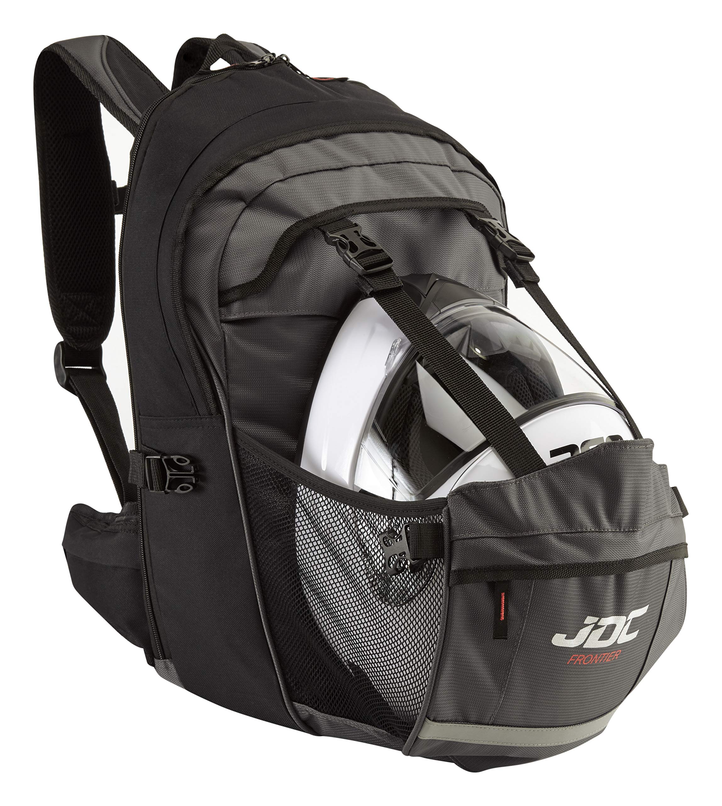 JDC Motorcycle Waterproof Rucksack With Helmet Holder/Carrier - 24L Expandable to 36L - FRONTIER
