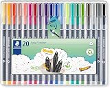 STAEDTLER Fineliner Pens triplus 20 Assorted Colours Pack 20 334 SB20 view 1