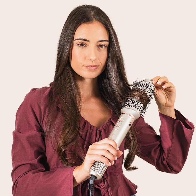 Pro Glam Twist 7 em 1 Hair Styler com Motor Digital Brushless, Sistema Coanda, Revestimento Cerâmico, Gerador de Iões e Acessórios Profissionais