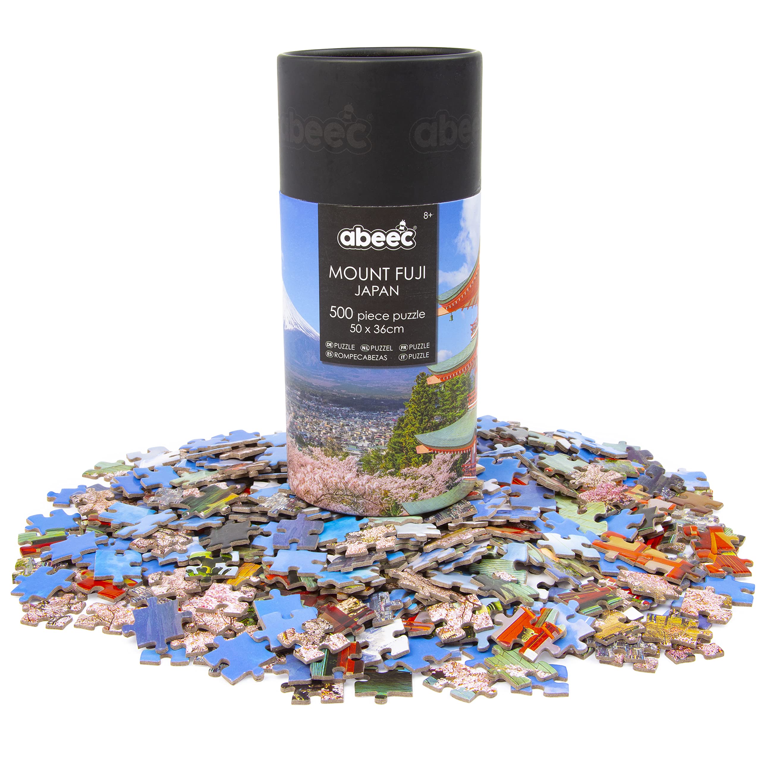 Abeec Mount Fuji Japan 500 Piece Puzzle - 500 Piece Jigsaw Puzzles For Adults & Kids - Brain Teaser - Secret Santa Gift — image 1