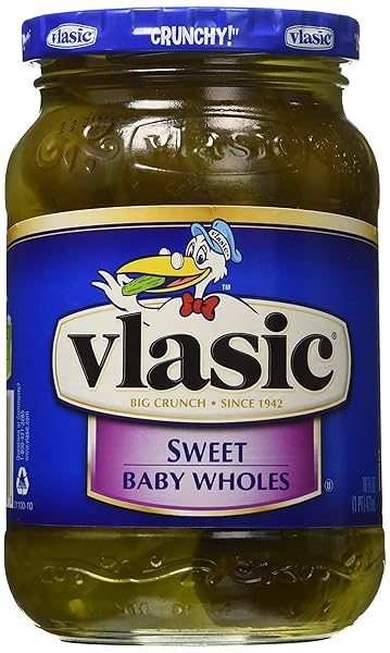 VLASIC SWEET BABY WHOLE PICKLES, 16 FL OZ