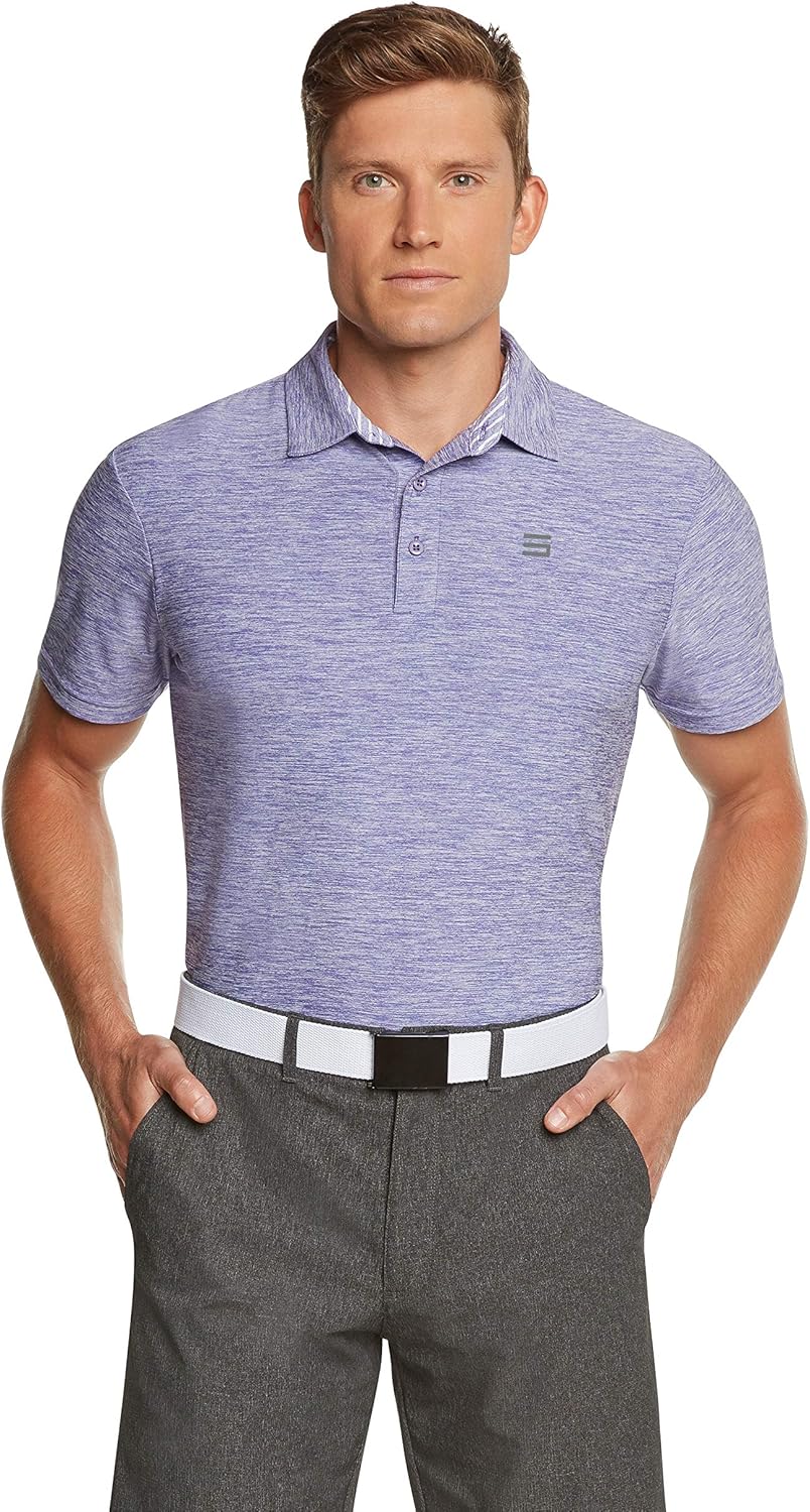 Three Sixty Six Golf Shirts for Men - Dry Fit Short-Sleeve Polo, Athletic Casual Collared T-Shirt : Clothing