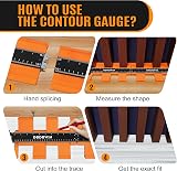 DODOWIN Connectable Contour Gauge 20" Laminate Flooring Shape Measuring Tool view 5