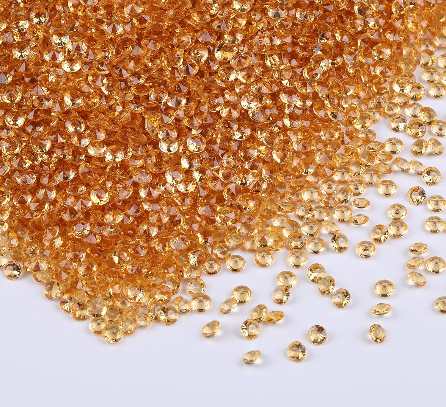 Vase Fillers - Gintoaira 10000 pcs/Pack Wedding Table Scatter Confetti Crystals Acrylic Diamonds Vase Fillers 4.5 mm Rhinestones for Wedding, Bridal Shower, Vase Beads Decorations (Champagne)