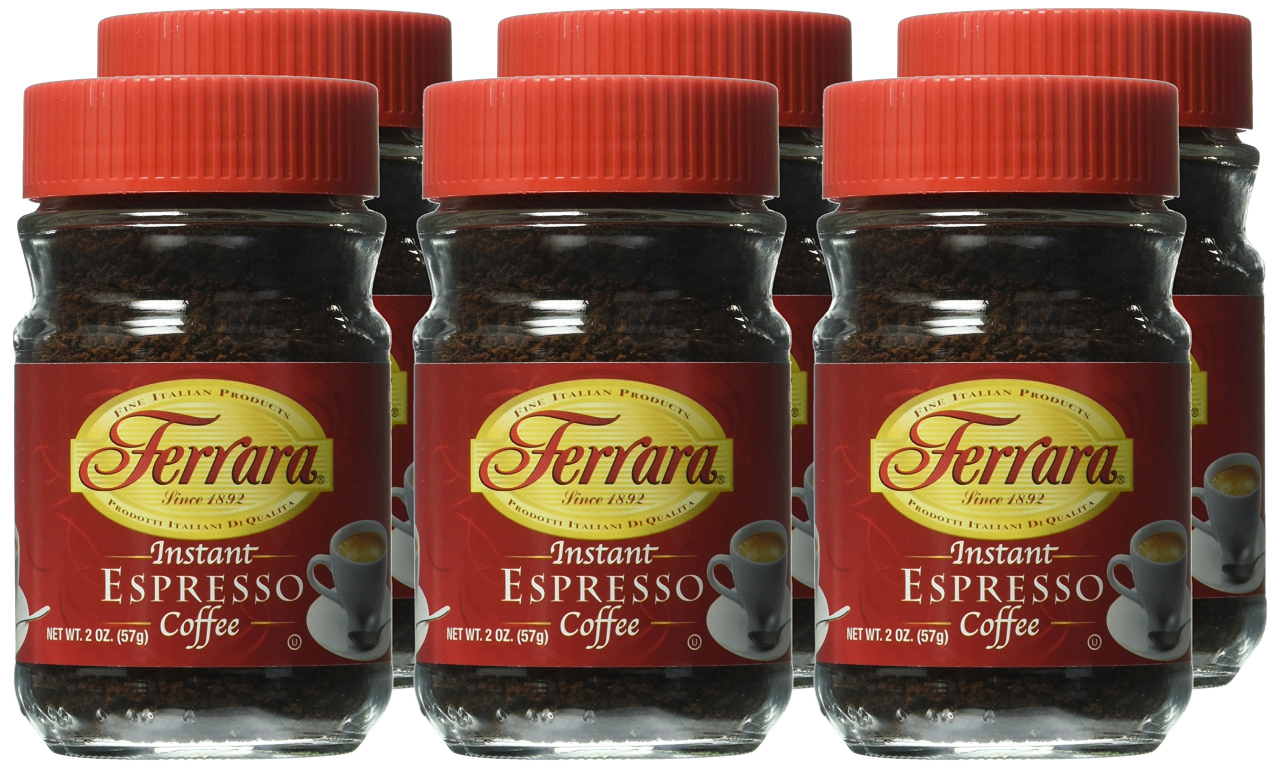 Ferrara Instant Espresso Coffee, 2Ounce Glass Jars (Pack of 6) eBay