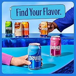 Zevia Zero Sugar Soda, Cola, 12 oz Cans