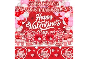SAWOWKUYA Valentines Day Party Supplies Tableware Set,Valentines Day Theme Party Decorations for Valentine"s Day Party Decoration