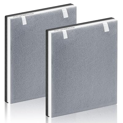 Vital 100 Replacement Filter for LEVOIT Air Purifier, 3-in-1 Pre, H13 High-Efficiency Activated Carbon Filtration System, Replace Part # Vital 100-RF, Pack of 2, By Improvedhand