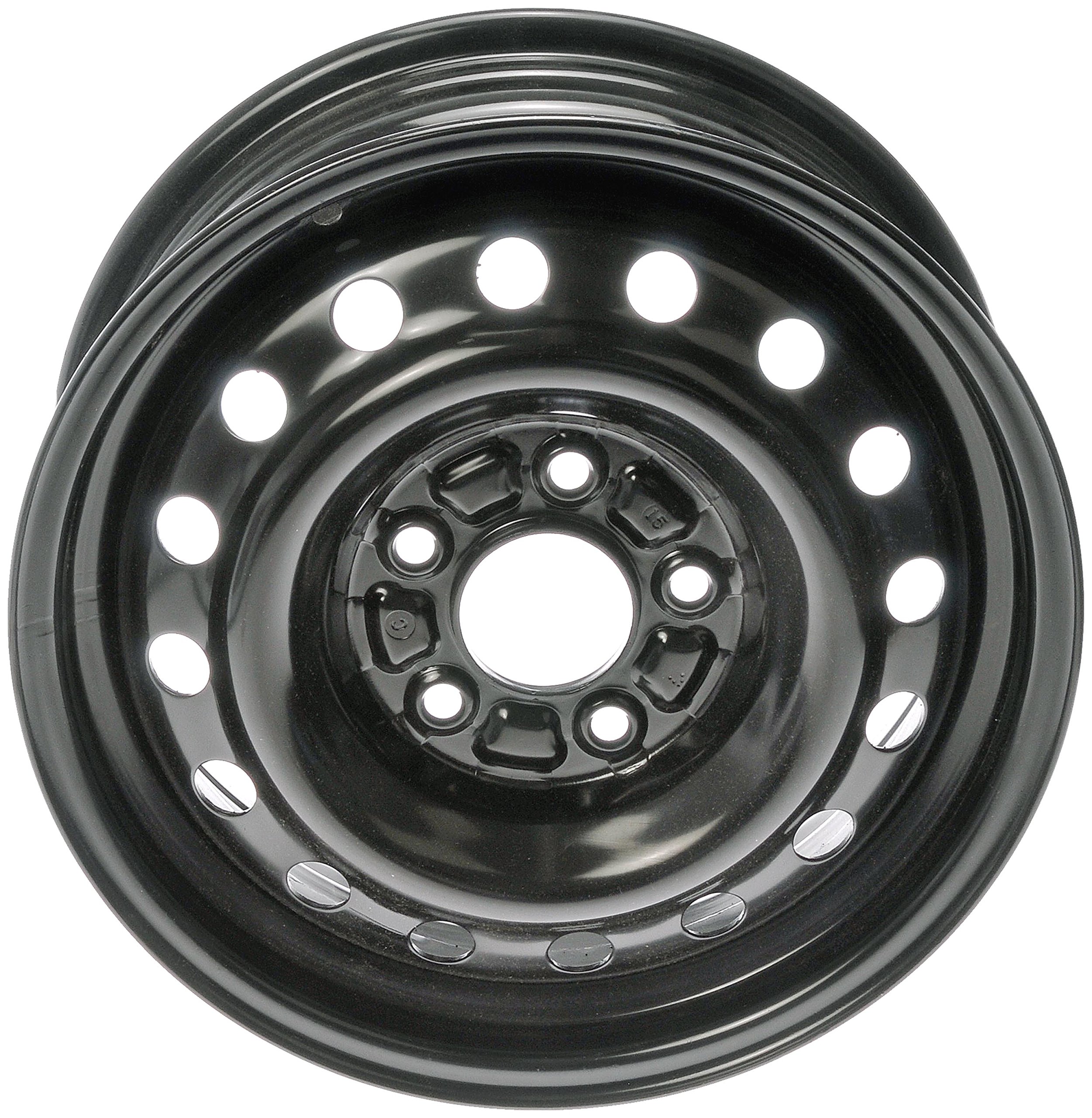 Dorman 939-196 Black Wheel with Painted Finish (15 x 6. inches /5 x 114 mm, 46 mm Offset)