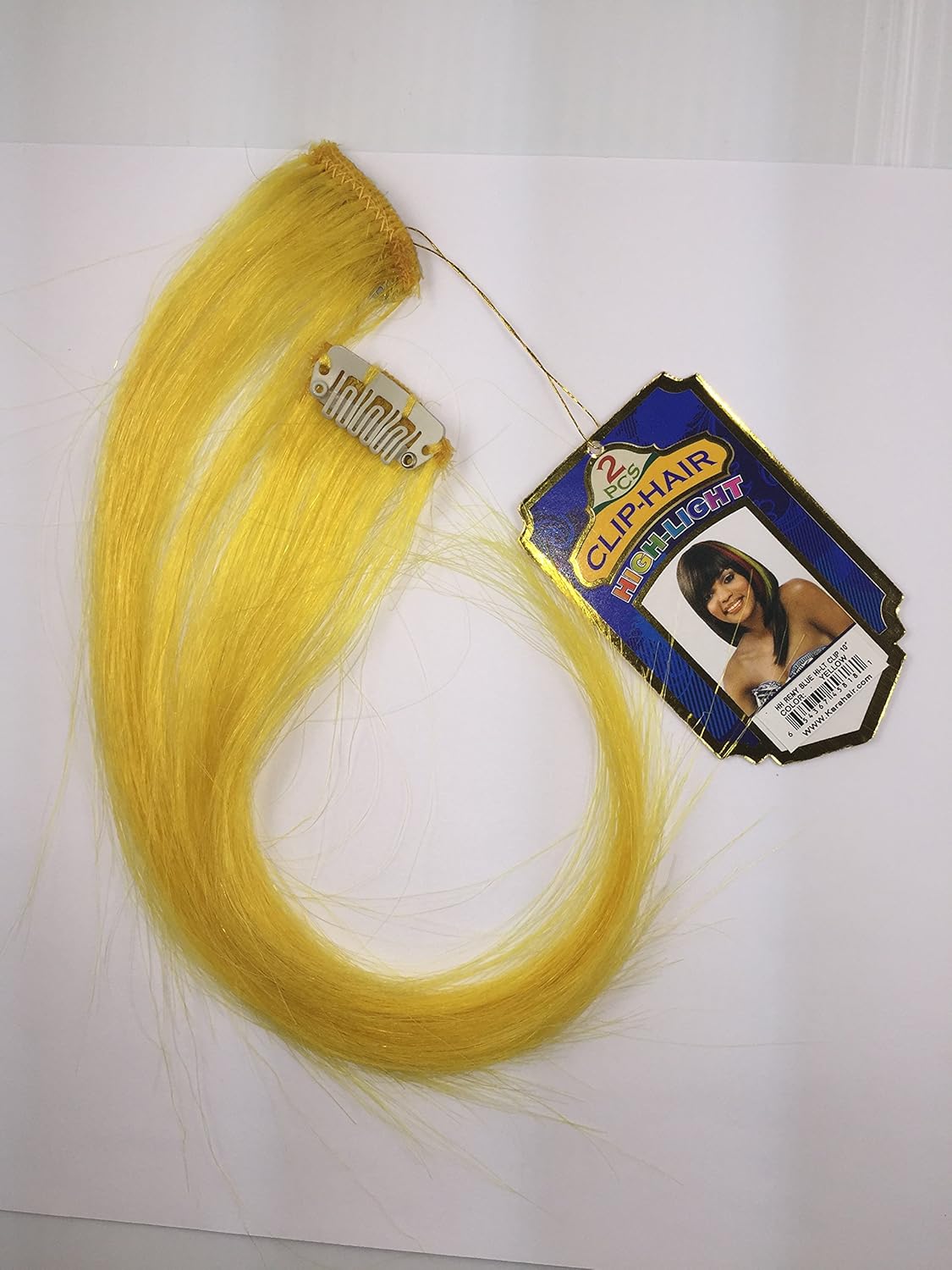 Amazon Com Clip Hair 2pcs High Light 10 Yellow Hair