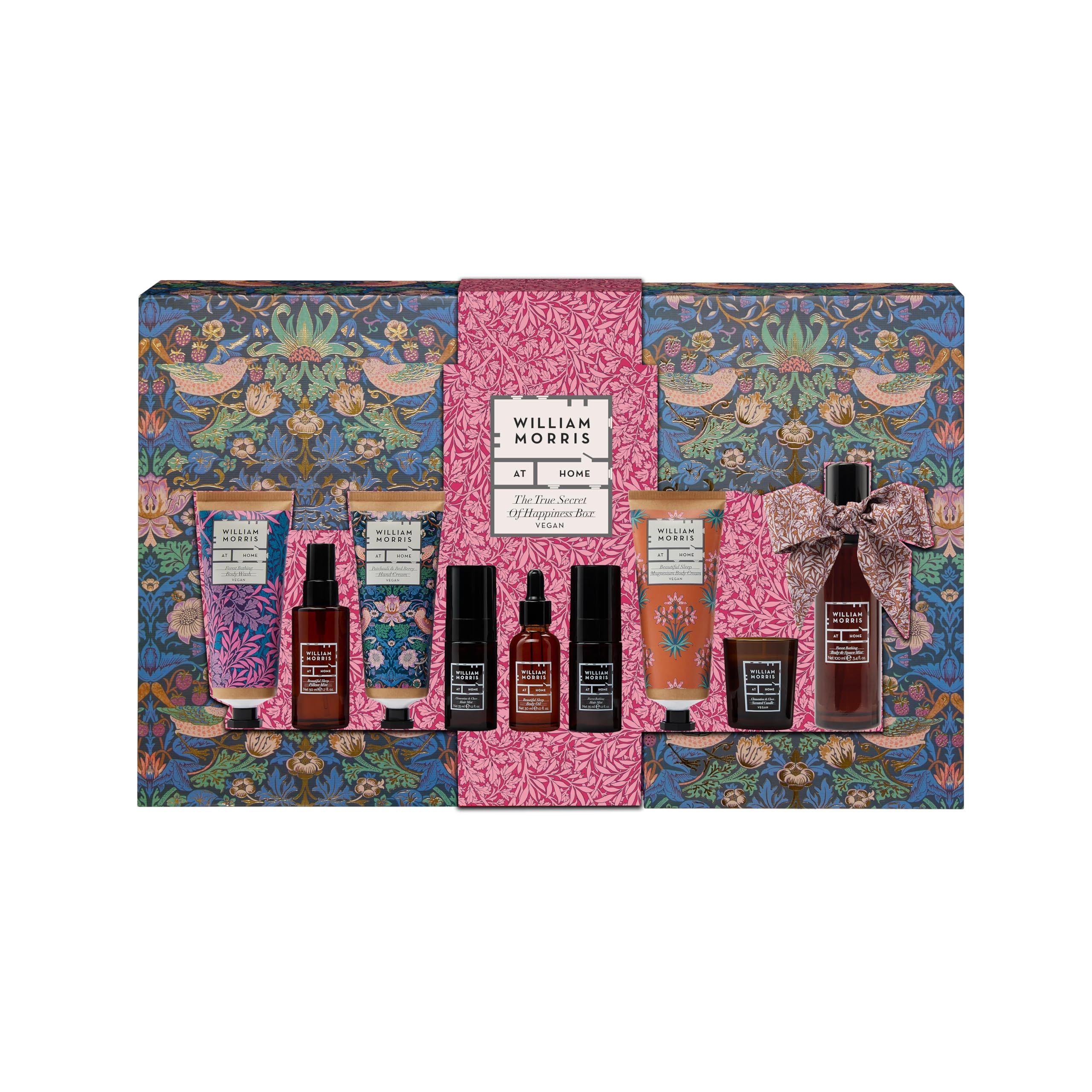 William Morris At Home Bath and Body Products Includes Pillow Mist, Oil and Magnesium Cream, Self Care Kit, Essential Oils, Beauty Gift for Her, Travel Size, Vegan and Cruelty Friendly