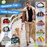 TenFans Busy Board Montessori Toy 35 Activities 3 4 5 Year Olds view 4