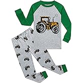 Family Feeling Kids & Toddler Boys Pajamas 2 Piece Pjs Set 100% Cotton Sleepwear
